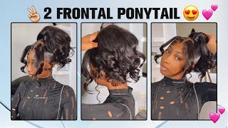 Trending Double Frontaltwo Frontal Ponytail Install#Uprettyhair