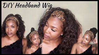 How To Make Your Own Headband Wig With Half Wig | Diy Cheap Synthetic Headband Wig | 5 Ways To Style