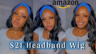 $21 Affordable Amazon Headband Wig | Synthetic | Must Have
