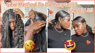 Different Method To Do Extended Ponytail? Tutorial For Quick Weave Pony Look #Elfinhair