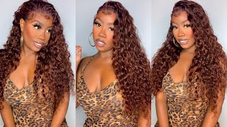 Auburn Reddish Brown Water Wave Lace Front Install Ft Nadula Hair | The Tastemaker