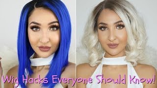 Wig Hacks Everyone Should Know + Stop Your Wig Sliding || Powder Room D Lace Front Wigs