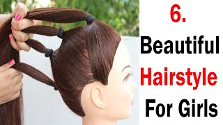 6 Beautiful Hairstyle For Girls || Wedding Hairstyle || Hair Style Girl || Trending Hairstyles