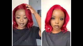 Hair Review || Red Bob Wig Ft Celie Hair || South African Youtuber