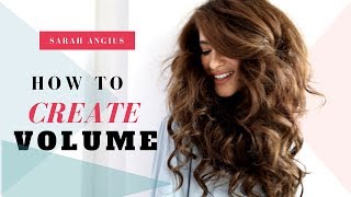 How To Create Volume With Clip-In Extensions | Sarah Angius