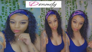 Brazilian Water Wave Hair Review | Headband Wig | Ft. Donmilly Hair Review