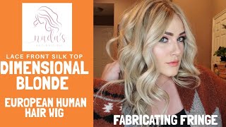 Dimensional Blonde Silk Top, Lace Front Human Hair Wig - Nada'S Hair Boutique