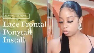 Lace Frontal Ponytail Install By Grace_N_Glamour__