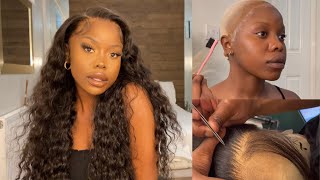 How To Customize, Bleach Knots, Pluck, And Install Lace Wig Ft. Wiggins Hair | Lace Where???