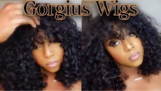 The Curly Shag Wig Style With Wispy Bang | Tiktok Trend Ft. Gorgius Wig Install