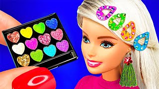 21 Diy Miniature Doll Cosmetics: Lip Gloss, Eye Shadow, Barbie Hair Clips And More