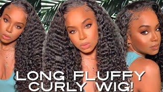 Best Big Curly Wig W/ Transparent Lace? Water Wave Curly Me | Wine N Wigs Day | Alwaysameera