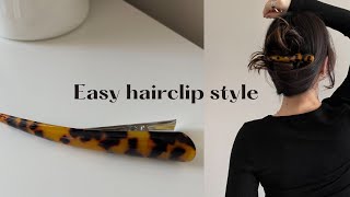 Easy 5 Hair Styles With Hair Clip
