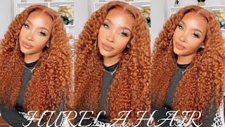 Watch Me Install This Pre-Colored Jerry Curly Lace Front Wig| Ft. Hurela Hair