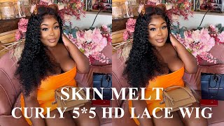You Need This Skin Melt Curly 5*5 Hd Lace Wig | West Kiss Hair