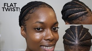 How To: Easy Everyday Flat Twist Hairstyle For All Natural Hair Types