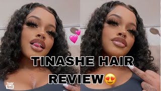 Tinashe Hair Deep Curly 5X5 Lace Closure Bob Wig Review