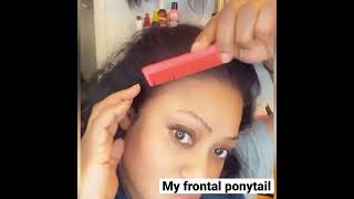 Look How You Can Do Your Frontal Ponytail All By Your Self