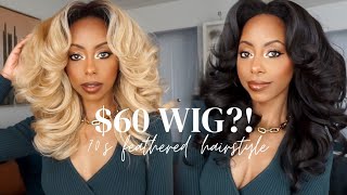 Big 70S Hair Tutorial Styling A $60 Wig!!! | Jessica Pettway