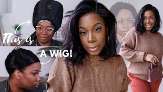 Beginner To Wigs? Watch! How To Achieve Realistic Natural Lace Wig Install - Silk Press! Sunber Hair