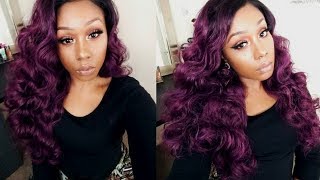 Bomb Purple Waves | Sensationnel Lace Part Wig Dee | Blackhairspray.Com
