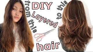 Wolf Cut Mullet Hair Tiktok | Diy Layered Hair | How To Cut Your Own Hair| Berna Fuentes