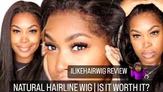 The Most Realistic Looking Wig! Ilikehair Kinky Edges Natural Hairline Hd Lace Wig Review