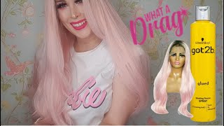 Lace Front Candyfloss Pink Wig  What A Drag Uk Review