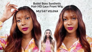 Diy Bang | Plop N Go | Bobbi Boss Synthetic Hair Hd Lace Front Wig - Mlf587 Velena