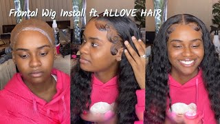 Detailed Frontal Wig Install Ft. Allove Hair | Perfect Bald Cap Method