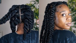 How To: Diy Jumbo Box Braids Tutorial + Safe Hair Band Method To Keep Your Edges In 2019!