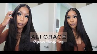 Silk Press & Natural, Beginner Friendly 4X4 Lace Easy Install Wig! | Aligrace Hair