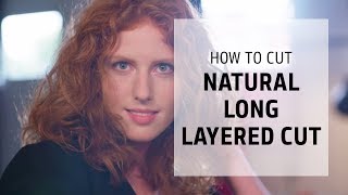 Natural Long Layered Haircut Tutorial For Curls | How To Cut | Goldwell Education Plus