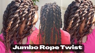 Reuse Hair For This Protective Hairstyle!! Jumbo Rope Twist Tutorial  [Senegalese Twist]