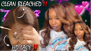 *New* Glueless 13X6 Clean Bleached Frontal Wig Install| *Beginner Friendly* 20Inch Unit Hairvivi