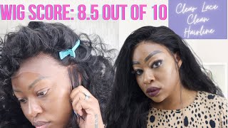 Clear Lace Clean Hairline Feat Xrs Beauty   Loose Wave Install And Honest Review  Not Paid Promo
