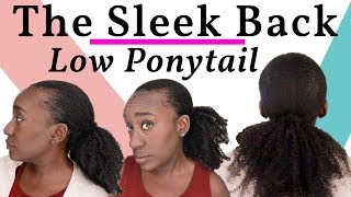 Low Ponytail With Clip In Extensions On Natural Hair 4C | Hairstyles I Don'T Like On Me