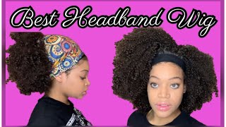 Best Natural Hair Headband Wig By Afroanew |That'S Tiff