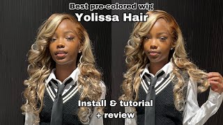 Perfect Blonde Highlight Wig!! Wig Install | Ft. Yolissa Hair