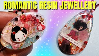 Mixed Media Resin Jewellery Tutorial - Hair Clips And Necklaces - Feat. @Fun Showcase