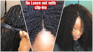 Wow! Afro Texture Clip-Ins Illusion, No Leave Out!, Looks Natural From Scalp | Wingsbyhergivenhair