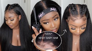 New* Kinky Curly Baby Hair 13X6 Hd Lace Wig Install | Bestlacewig