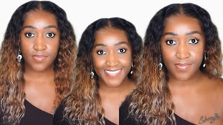 13X4 Deep Wave Lace Frontal Wig Dyed Ombre Blonde (Diy) - Ft. @Amazon