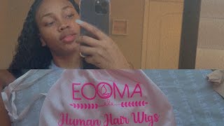 Amazon Human Hair Headband Wig Review/Install | Eooma Hair #Amazon #Headbandwig