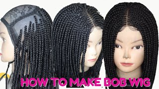 Making A Bob Wig From Scratch, How To: Make A Bob Wig Using Braiding Hair