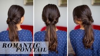 Soft Romantic Ponytail Hairstyle