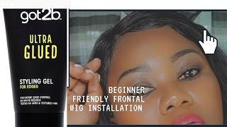How To Lay A Lace Frontal Wig Using Got2B Glued Gel | Beginner Friendly.
