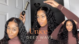 The Best Deep Wave Hair | Glueless | Hd Lace Closure Wig Ft. Unice Hair