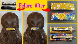  How To Make Fabric Covered Snap Hair Clips | Hair Accessories | Grampos De Cabelo | Baal Ke Klip