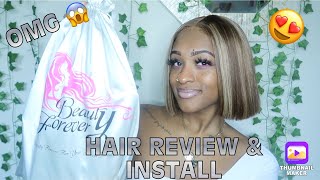Watch Me| Customize & Install This 14" Bob Wig | Amazon Beauty Forever Hair